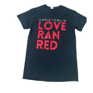 Chris Tomlin Love Ran Red 2015 Tour Adult Short Sleeve T Shirt Small